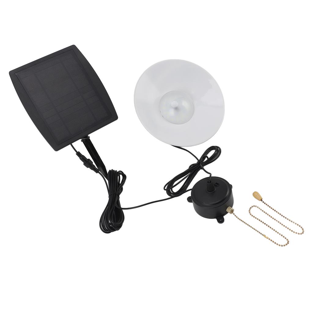 Solar Pendant Light Waterproof Pull Chain Switch Outdoor LED Pendant Lamp with Remote Control for
