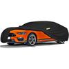 190T Waterproof Full Car Cover for Ford Mustang Dust Rain Snow All Weather Protection Dustproof Scratch Resistant Black