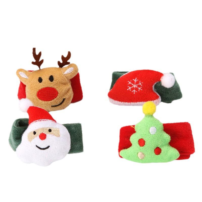 Children's Christmas Light-Up Cartoon Slap Band Watch Ornament