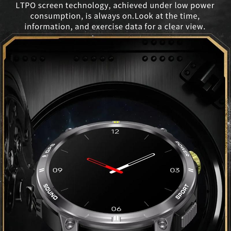 2025 New Outdoor Professional GPS Trajectory Smart Watch 1.5"HD Screen Waterproof Bracelet BT Call Smartwatch Men for Android IOS