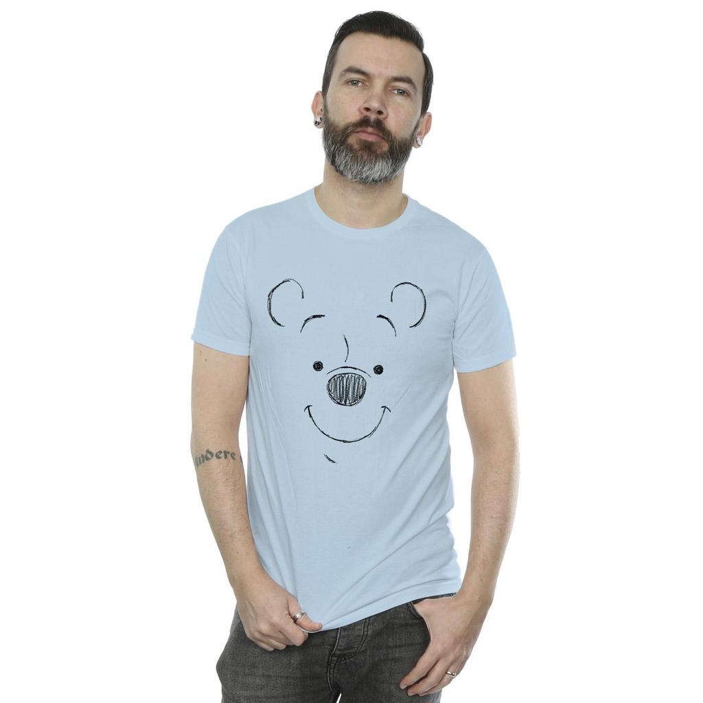 Disney Mens Winnie The Pooh Winnie The Pooh Face T-Shirt