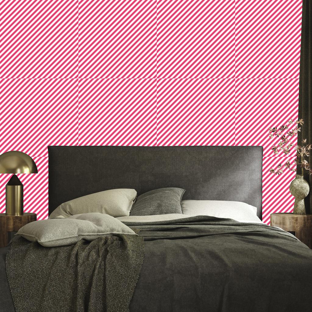 Wallpaper Powder pink stripes, powder pink top 50x1000