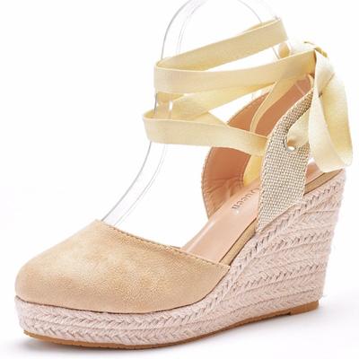 Модные женские босоножки с ремешком на щиколотке в стиле «богемия», удобные тапочки, женская повседневная обувь, дышащие туфли-лодочки из льна и конопли