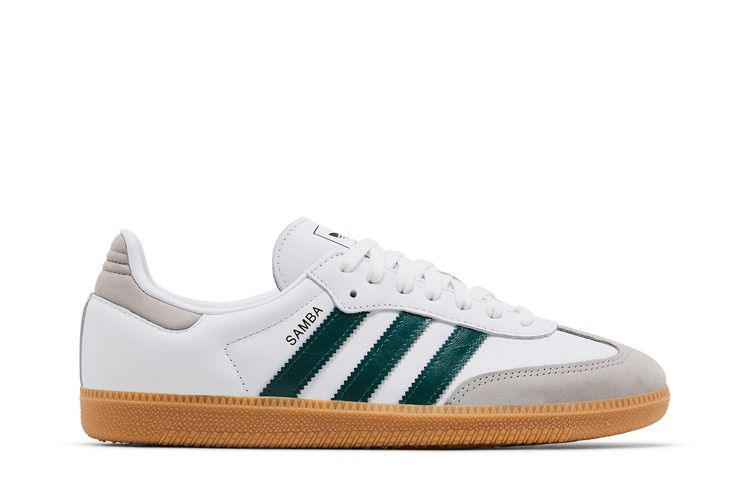 Женские кроссовки adidas Samba OG Белый Коллегиальный Зеленый Резина (Женский) Обувь Белый/Коллегиальный Зеленый/Серый Two