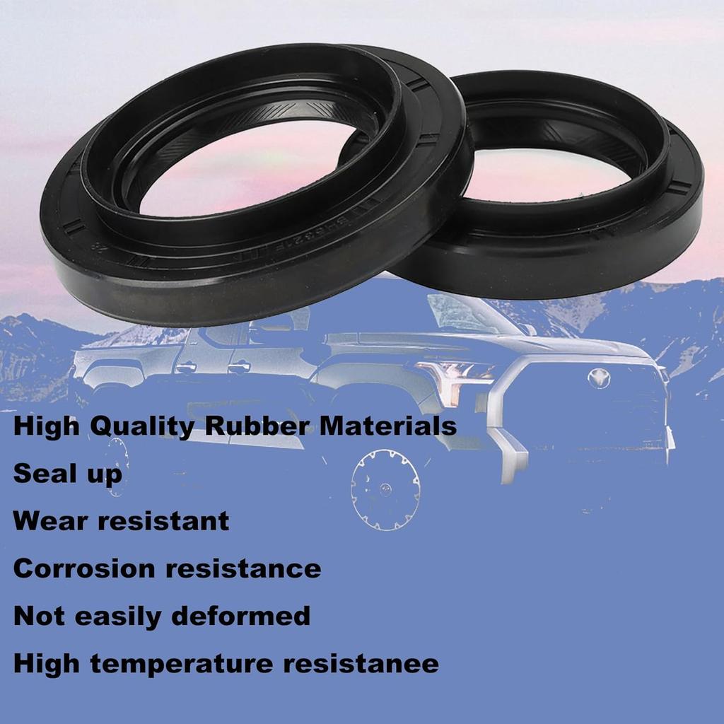 90311-47027 Front Differential Seal Axle Shaft Oil Seal Set of 2Pcs 90311-47013 Left and Right Front Drive Axle Shaft Oil Seal for Toyota 4Runner