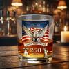 Америка 250-летие Стеклянный Стакан для Виски We The People Стакан для Крепких Напитков Бурбон Стакан для Коктейлей Патриотический Подарок на День Отца или Ветеранам