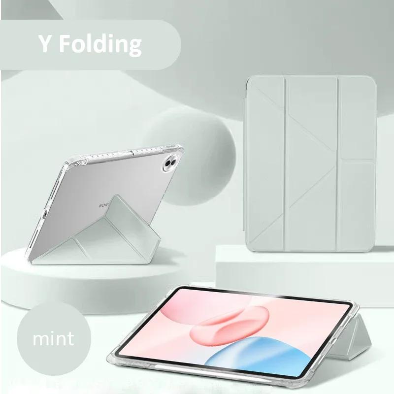 Для Samsung Galaxy Tab S11 Ultra 14.6 " Чехол Smart Fold Акриловый Прозрачный Чехол-подставка для Tab S11 11 " Funda с держателем для карандаша