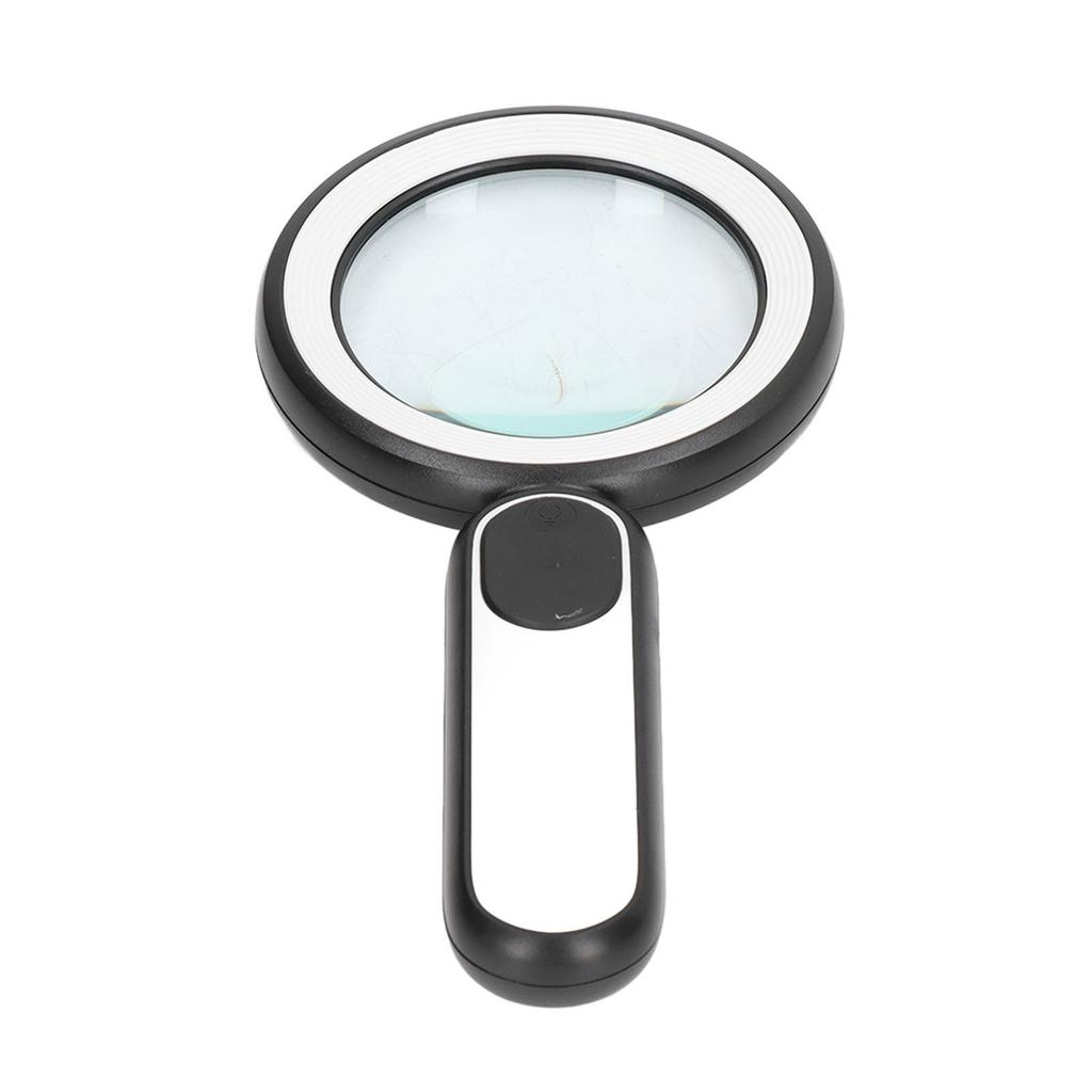 Handheld Magnifying Glass 20X Optical Magnifier with 21 LED Lights USB Charging Touch