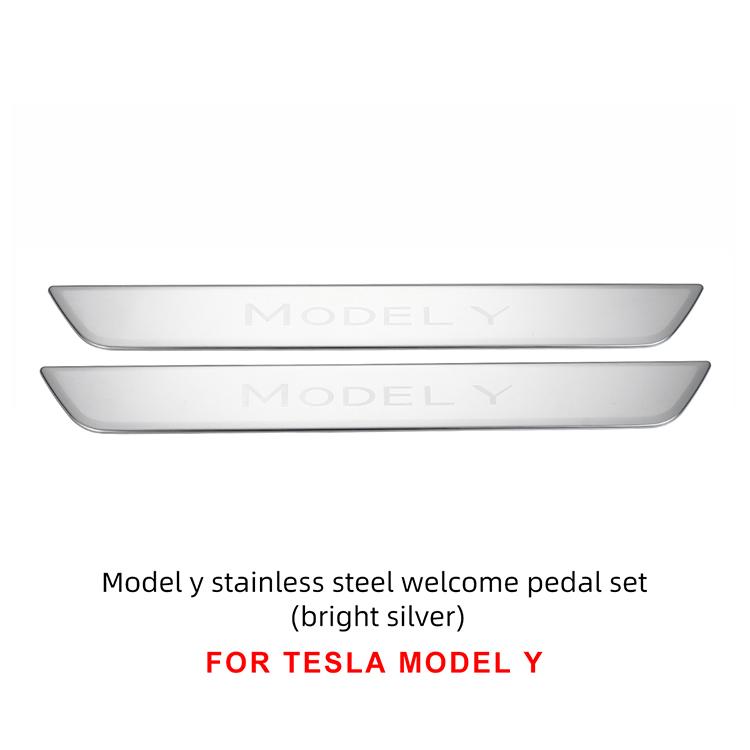 LUCKEASY модификация для модели Tesla 3 года, защита порога автомобиля, украшение для порога, защита багажника из нержавеющей стали