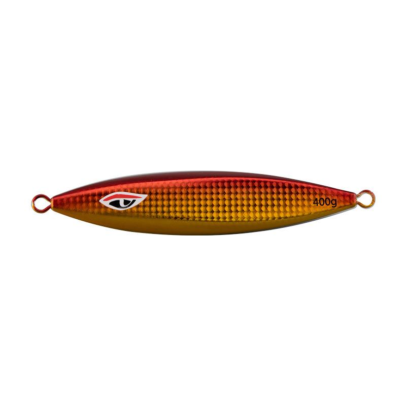 FUN Brand Deep Sea Boat Fishing Slow Shake Printed Luminous Iron Plate Lead Fish Tuna Bait Hooks 300g 400g 500g