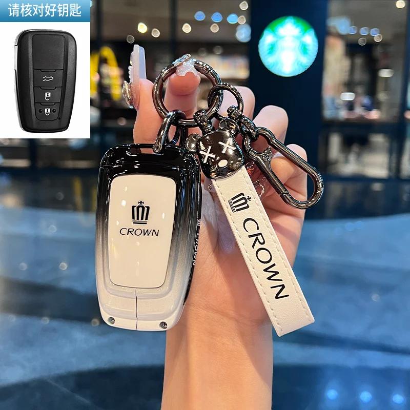 svagd6 Car Remote Key Case Cover for Toyota GR RAV4 Crown Hilux Fortuner Corolla SE 2023 Camry Yaris Land Cruiser Prado Venza Accessory