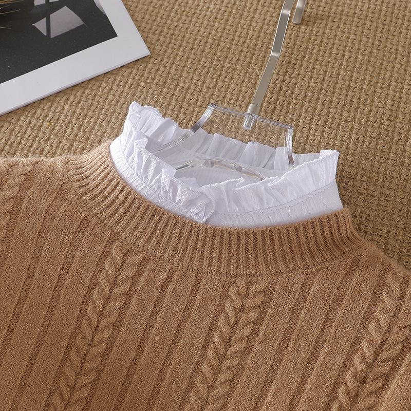 Fashion False Collars Woman Decoration White Fake Collar Women Detachable Collars Lapel Blouse Half Shirt Women Clothes Accesso