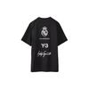 Real Madrid Series Letter Logo Printed Sports Short Sleeve T-Shirt Men Tops Black HM6687