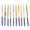 3x140mm Titanium Plated Steel Diamonds Needle Files Tools Kit for Steel Ceramics Filing