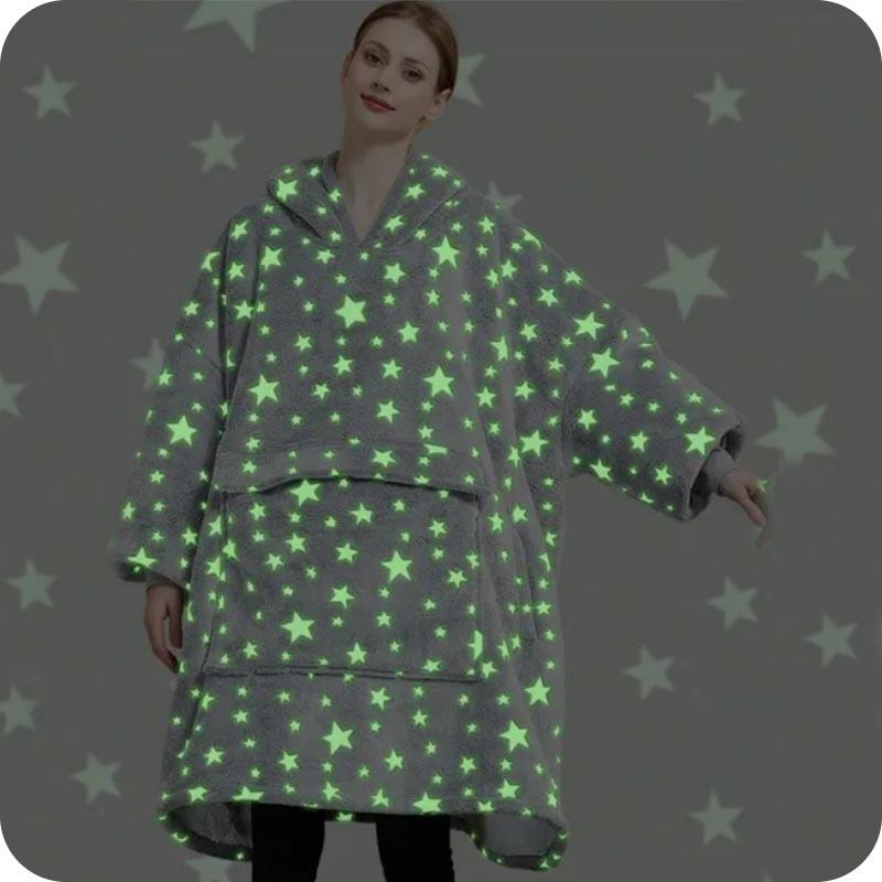 Luminous blanket sweatshirt - Stars (gray)