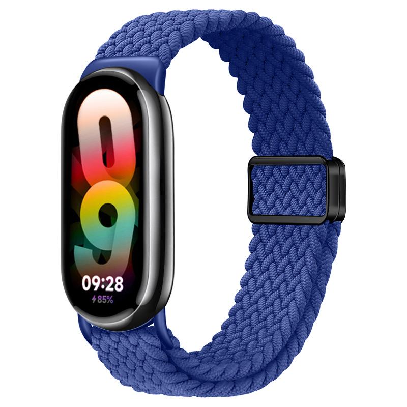 Ремешки для Xiaomi Mi Band 10 9 8 NFC Запасной ремень аксессуары магнитные Плетеный correa браслет Miband 9 Miband 8 Ремешок