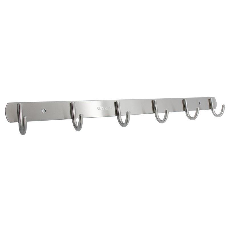 Haistik Stainless Steel 4-Hook Adhesive Rack