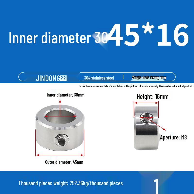 Позиционирующее и регулировочное кольцо из нержавеющей стали 304 с установочными винтами для оптической оси