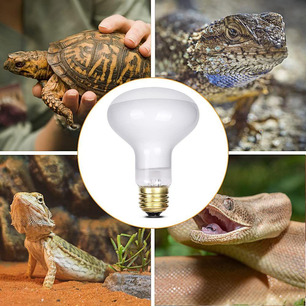Practical Basking Sun Turtle Basking Lizards Heating Lamp UVA Day Night Reptile Lamp Bulb