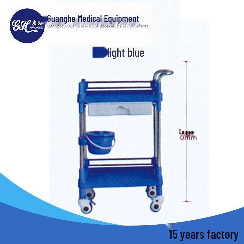 Stainless Steel & ABS Silent Medical Trolley