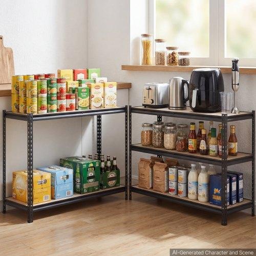 VEVOR Storage Shelves, 5-Tier Adjustable, 907.2 kg Capacity, Heavy Duty Garage Storage Shelving Unit, Metal Utility Rack Shelf