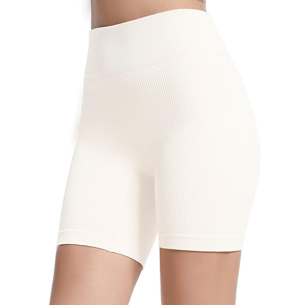 Women's High Waist Ribbed Yoga Shorts - Seamless, Quick-Dry, Butt-Lifting Fitness Wear