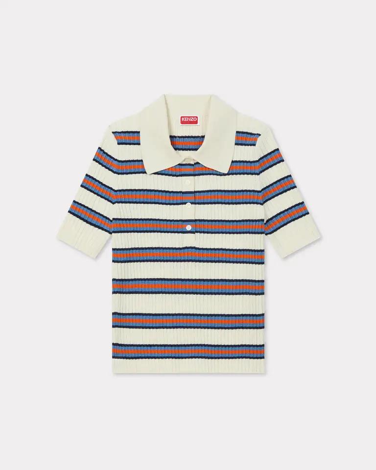 KENZO Women'S High Summer Coastline Knit Polo_K256Aw2H01Whx