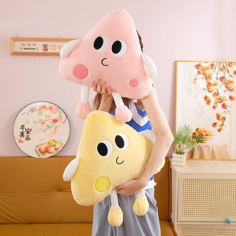 Popular Ins Wind Cheese Throw Pillow Doll Plush Toy Cheese Doll Girl Children's Doll Gift