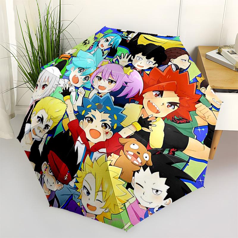 1 шт. Digimon Adventure Tri. Уличный зонт - Автоматическое открытие и закрытие, Портативный 3-складной дизайн с металлическим каркасом - Идеальный подарок для фанатов, Путешествия