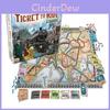 Стратегическая настольная игра Ticket To Ride: Европа с железнодорожными станциями и тоннелями
