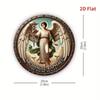 Круглая металлическая настенная art Архангел Рафаил Винтажный домашний декор