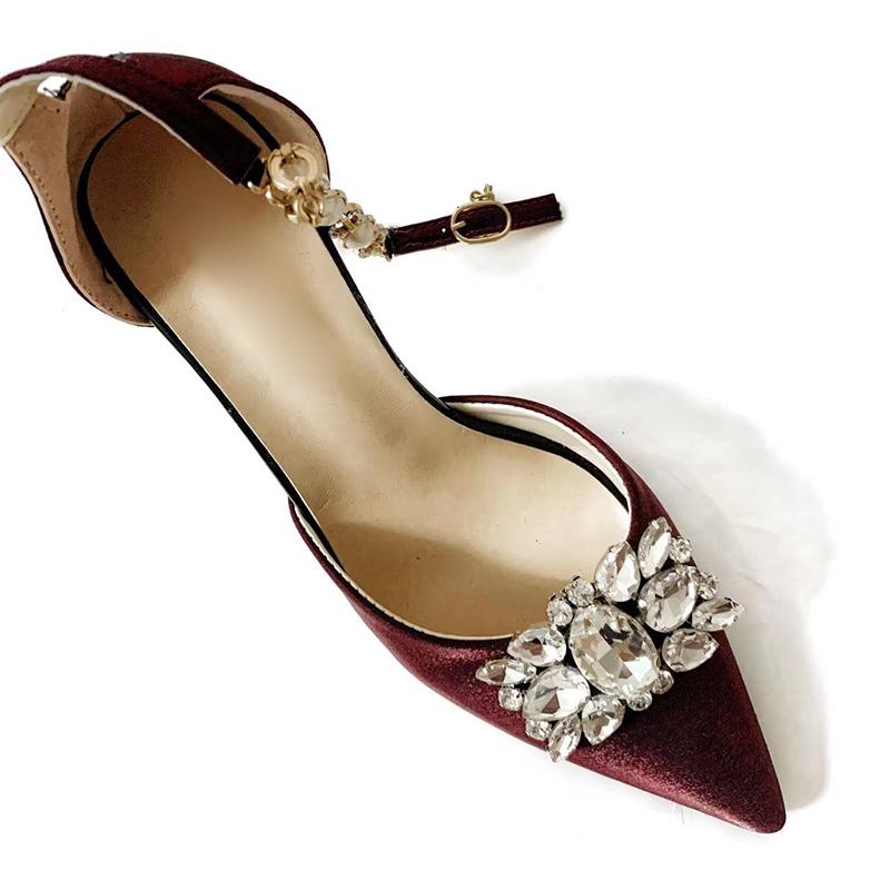Removable Lady Shoe Clips Wedding Bride Shoes Decoration For Women Girls High Heel Jewelry Accessories