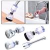 360 Rotation Tap Faucet Water Filter Reduces PP Cotton Calcium Sulfite