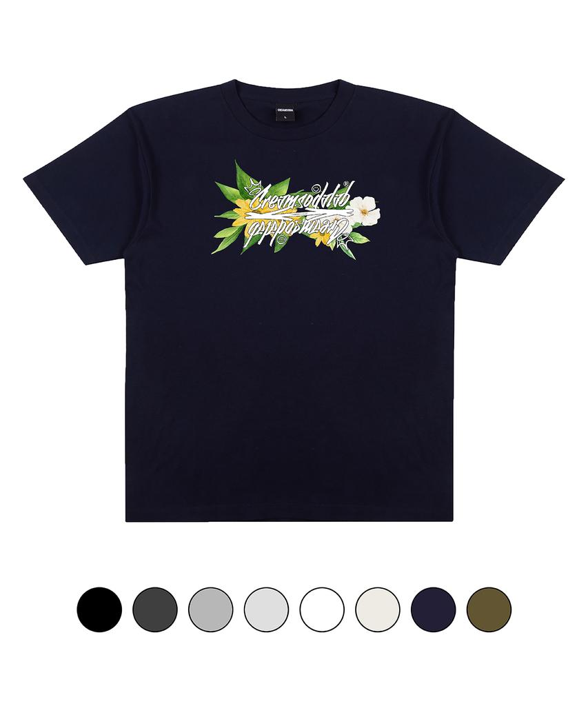 CREAM SODA LAB Crsdel Fantasy Flower Short Sleeve T-Shirt (Type A)