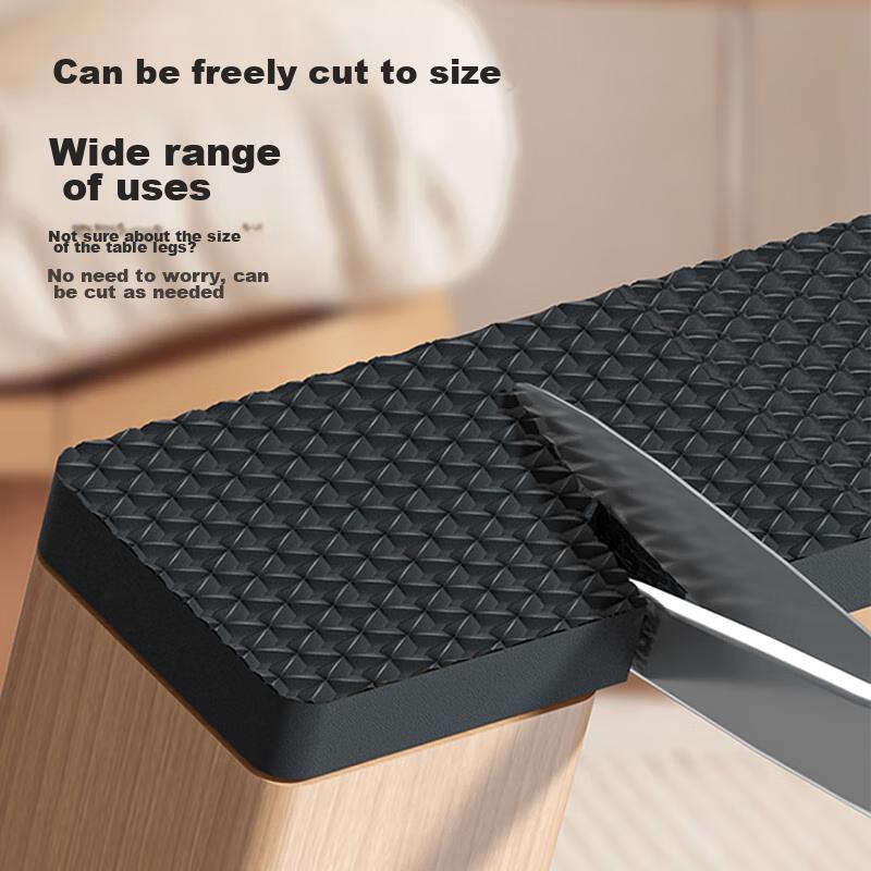 Chair Leg Pads, Cuttable Stool And Table Chair Foot Covers, Thickened Wear-Resistant Non-Slip Table Leg Pads, Anti-Ringing Furniture Protection Pads