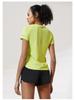 Women's Quick-Dry Reflective Mesh T-Shirt - Nude Feeling, Breathable, Elastic Fitness Top for Running & Training