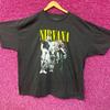 Nirvana Smells Like Teen Spirit Свободная футболка в стиле гранж для группы XL