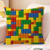 Building Toys Pillow Gifts Home Office Furnishings Bedroom Sofa Car Cushion Cover Case 45x45cm
