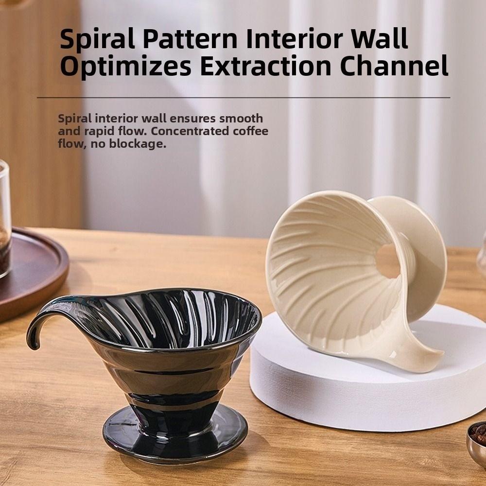 Reusable Ceramic Coffee Filter Cup V Shape Design Espresso Coffee Dripper Coffee Making