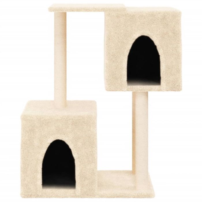 VidaXL Arbre à chat avec griffoirs en sisal Crème 86 cm 172100
