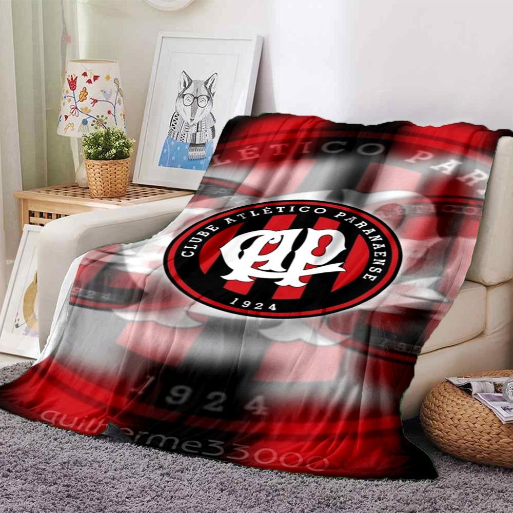 Clube Atlético Paranaense Print Flannel Blanket High Quality Warm Comfortable Cover for All Seasons Perfect for Gifts Home Decor