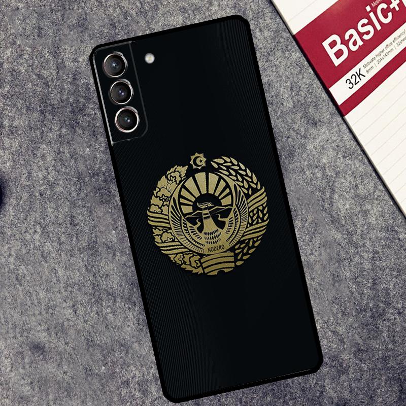 Чехол с эмблемой Национального Флага Узбекистана для Samsung Galaxy S25 S26 Ultra S20 S21 S22 S23 S10 Plus S25 FE S24 Ultra Чехол Coque