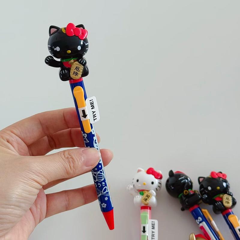 10 Color Ballpoint Pen Neutral Pen Sanrio Big Head Pen For Kids Students Stationery Gift Stationery Supplies