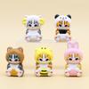 Cat Wearing Headgear Cute Animal Costume Model Pvc Figure Decoration Doll Capsule Toy Gift