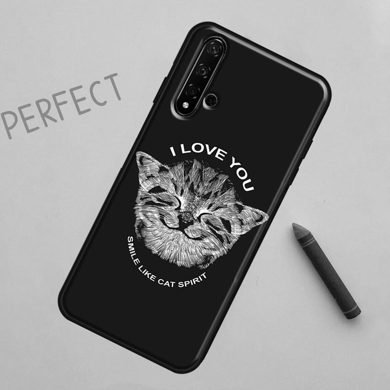 Забавное искусство с котами Для Huawei Nova 10 9 SE 11 Pro 12i 11i 8i Y60 Y70 Y90 Y61 Y91 Y72 Y73 P20 P40 P30 Lite Чехол