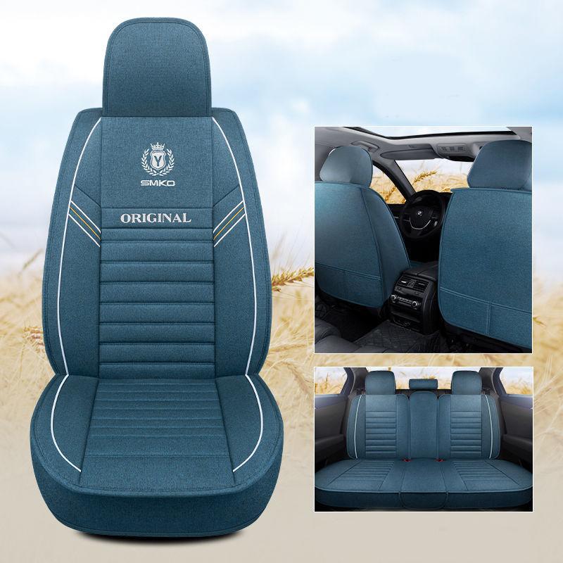 WTEMPO Универсальный чехол на сиденье Four Seasons для автомобиля, внедорожника, автофургона, спортивного автомобиля, пятиместный универсальный набор подушек для автомобильного сиденья