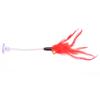 Feather Cat Toys Feather Funny Cat Shape False Products Bottom Sucker Elastic