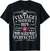 51 Years Old Gifts Men Vintage Made In 1974 51th Birthday T-Shirt Custom Printed Graphic T Shirts Graphic T Shirts Camiseta