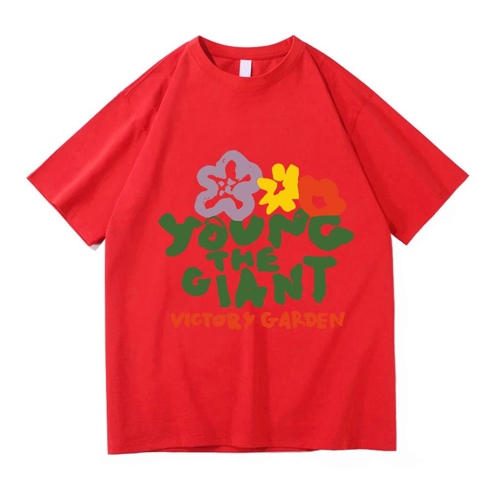 Young The Giant Victory Garden TShirt Summer Short Sleeve Cotton Female T-shirt O-neck Fashion Design Graphic Merch Unisex Tees