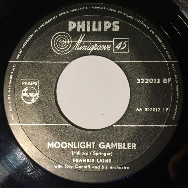 7-дюймовая пластинка FRANKIE LAINE Moonlight Gambler 322012BF Philips 1956 Германия Джаз Б/у